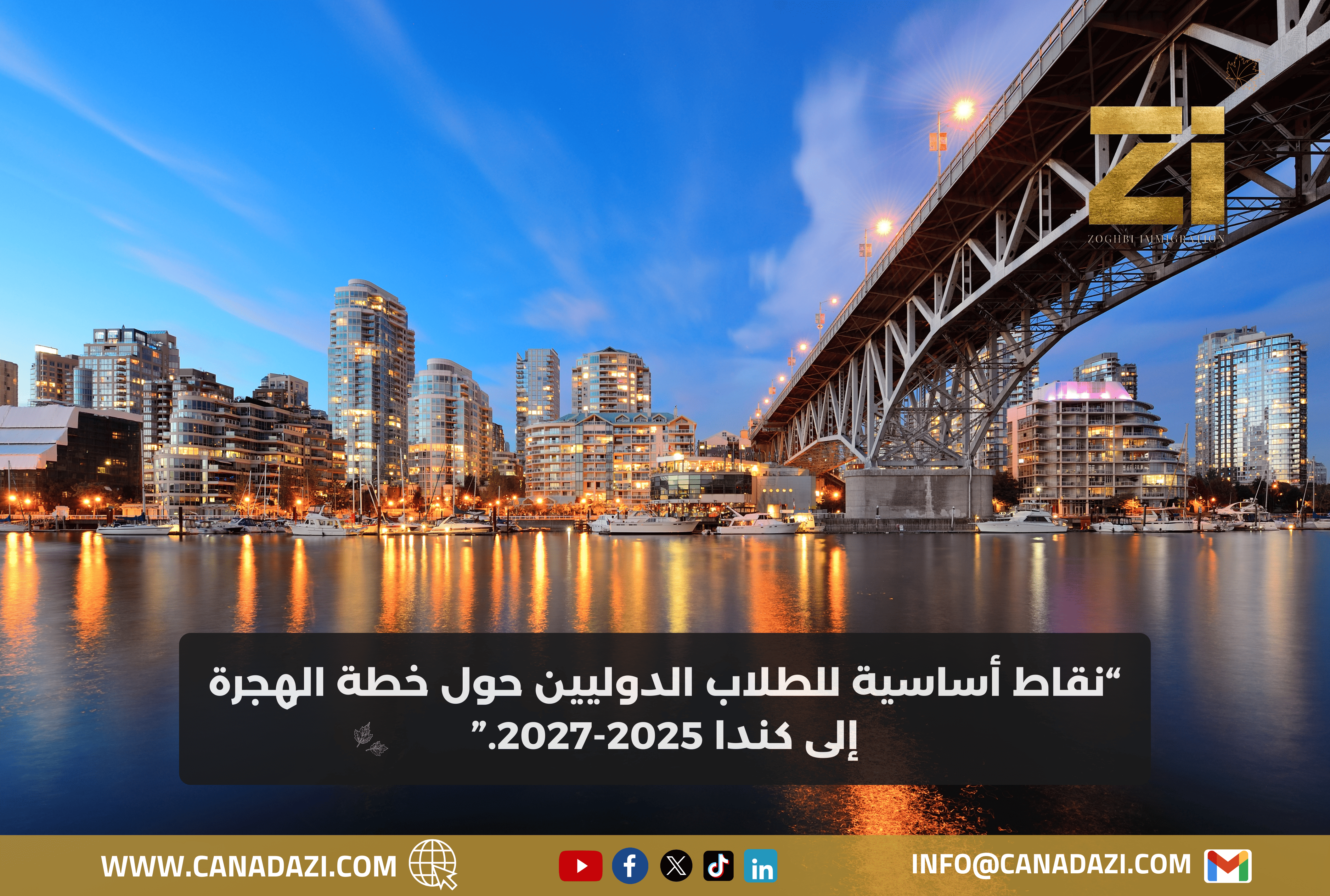 نقاط أساسية للطلاب الدوليين حول خطة الهجرة إلى كندا 2025-2027